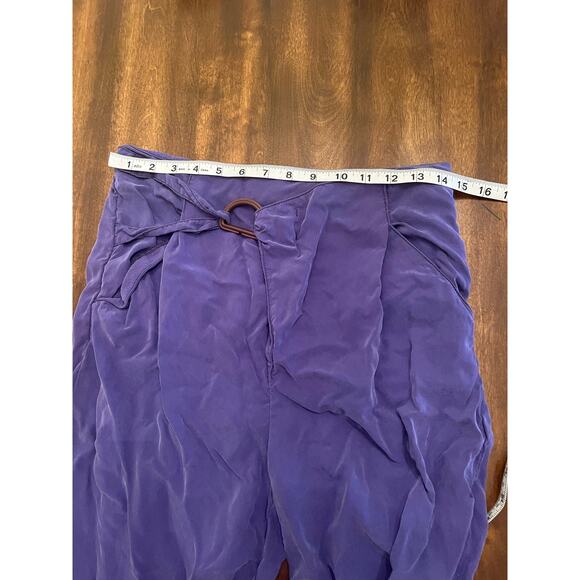 Anthropologie Women's Casual Purple Pull On Retro Boho Pants Size Small - Picture 8 of 11